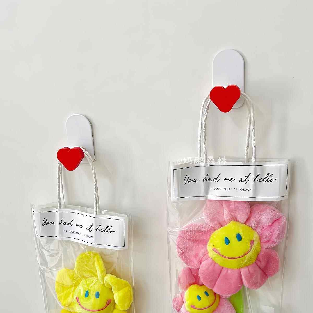 韩风少女心高颜值爱心入户门后挂钩强力压克力胶墙壁免打孔黏钩,淘宝优惠券,粉丝福利购,淘宝优惠卷