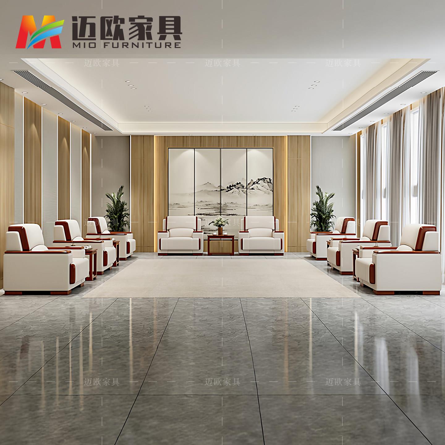 Office reception room VIP sofa art reception conference room business welcome reception meeting negotiation sofa coffee table