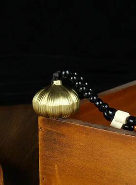 纯黄铜胜算在握转转手把件创意金属工艺礼品摆饰客厅桌面办公室摆