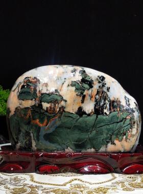 奇石天然青海七彩石原石黄河石头家居玄关客厅观赏桌面摆件包邮