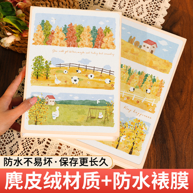 小相册本家庭大容量插页式纪念册宝宝成长记录本3寸4寸照片收纳本 - 图1