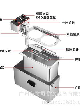 耐司煮144面气炉商用电煮面锅台燃式汤炉粉冒菜炉煮饺锅煮粉机 11
