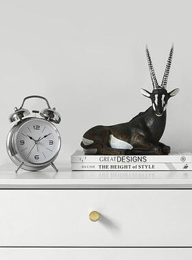 羊动物摆件房家居客CF112092厅办公室书创意桌面摆树羚脂设工艺品