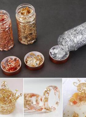 Shiny Gold Leaf Flake Resin Epoxy Mold Art Decoration Gold