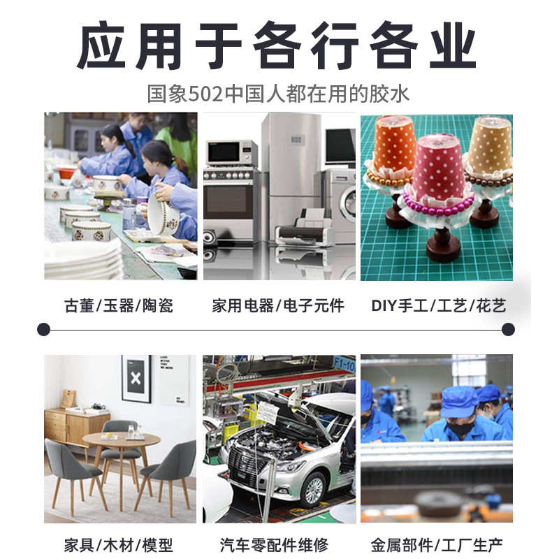 国象桶装502/153/260/310/330强力瞬间瞬干胶水快干胶水20公斤/桶 - 图3