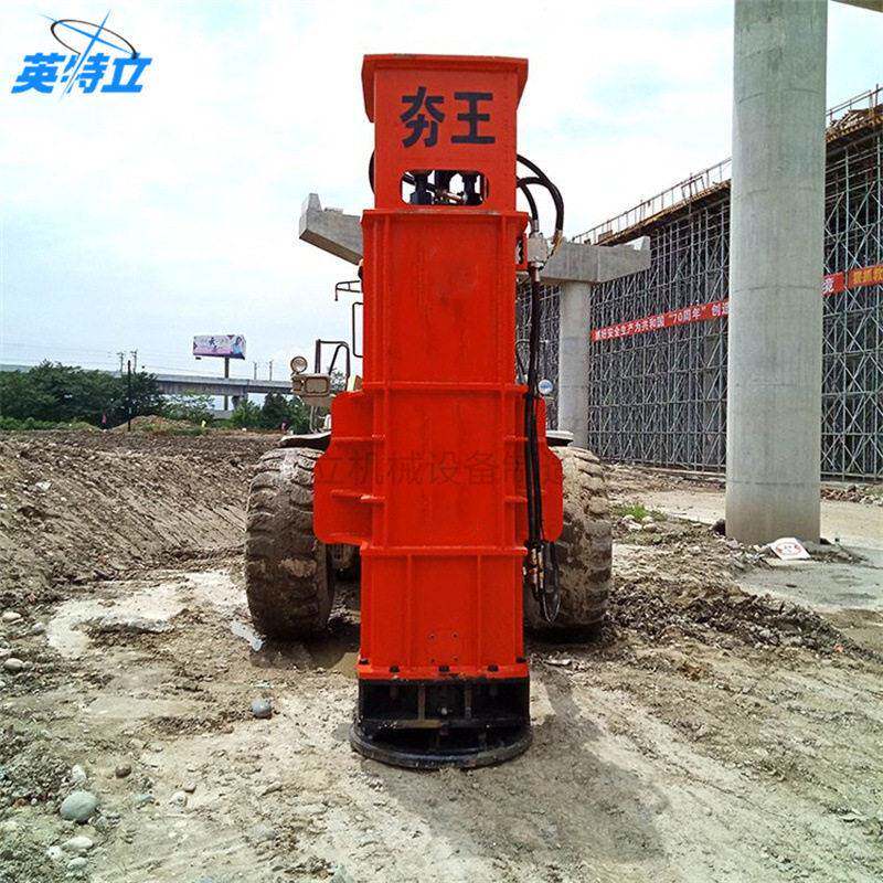 Hydraulic rapid tamping machine foundation pit backfill soil tamping equipment excavation change speed expansion filling tamping device