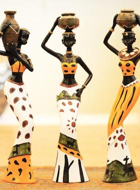 正品创意家居装饰装件非洲人物装摆饰品新房客厅摆件书房人物工艺