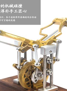 创意天使翅膀个性覆古机械自动扑翼桌面摆件家居办公室解压神器