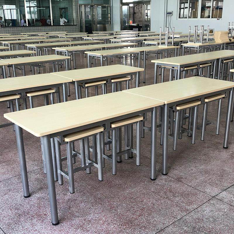 员工食堂餐桌椅组合4人6人学校学生厂地机关企业职工饭厅挂凳餐桌,淘宝优惠券,粉丝福利购,淘宝优惠卷