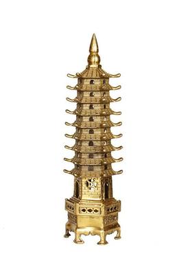 纯铜文昌塔摆件七层九层13层文昌塔大小号办公桌书房装饰工艺礼品