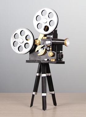 复仿真窗放映机模型怀旧创古意店铺影院橱陈列装饰1232品摆摄件影