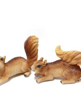 户外公园景观仿真爬树松鼠挂饰 庭院别墅创意动物雕塑工艺品摆件