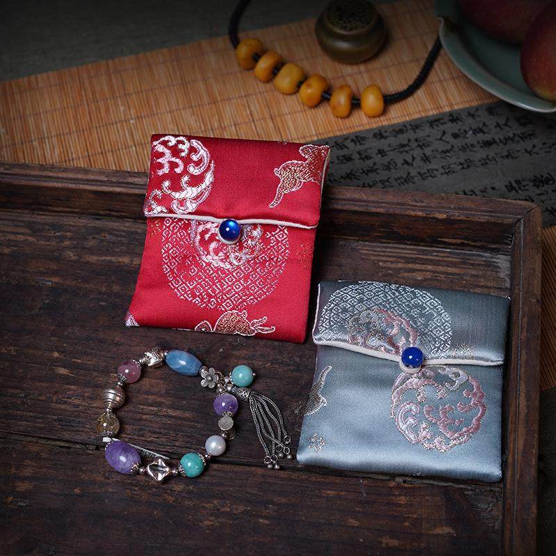 布艺首饰收纳袋耳环项链手链收纳布包小布袋文玩佛珠手串布袋,淘宝优惠券,粉丝福利购,淘宝优惠卷