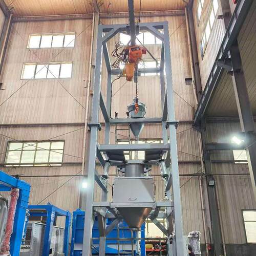 面粉两用吨包投料站碳酸钙拆包机化工粉末自动破包设备智能投料站 - 图2