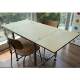 Household luxury wooden birch folding table easy to set up stall table push table student cram school simple table dining table desk desk desk