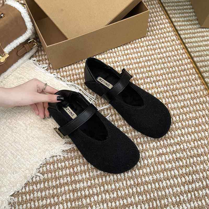 春季玛丽珍鞋毛毛单鞋女2026新款韩版软底浅口内增高豆豆鞋0120e,淘宝优惠券,粉丝福利购,淘宝优惠卷