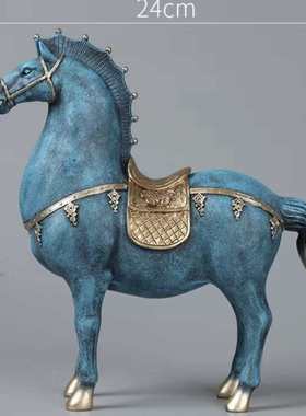 唐马工艺品家居摆件客厅酒柜电视柜办公室装饰品开业招财玄关礼品