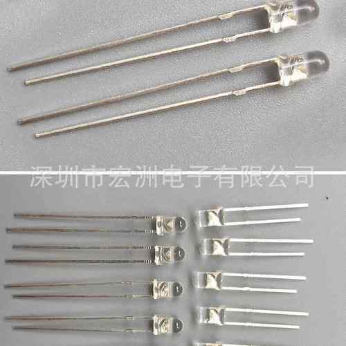 F5圆头无边七彩慢闪led发光二极管 5MM自动RGB慢闪 闪慢灯泡 - 图2