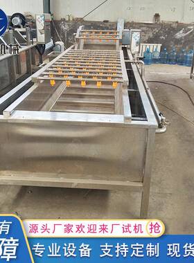 半成品预制菜加工设备剁辣椒加工全套设备厂家果蔬气泡清洗机
