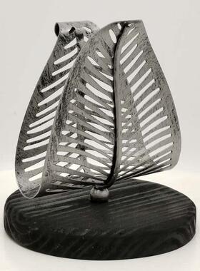 美古式房厨厅桌面立式纸巾架子餐巾纸架托复4266西餐纸夹座创餐意