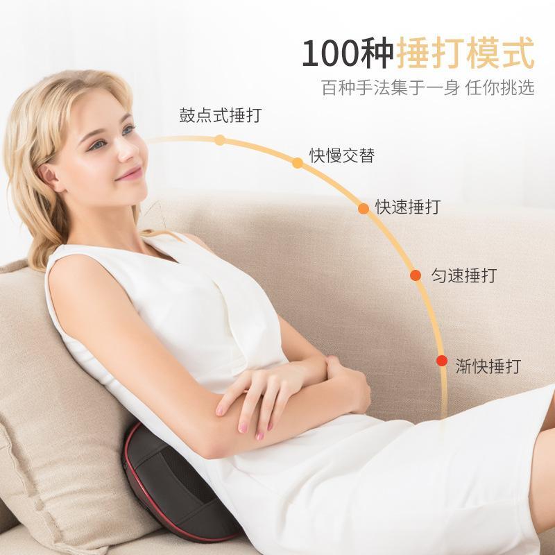 高档按摩颈椎能器肩腰背部部颈仪多功电动全身震动敲棒打枕肩部加 - 图1