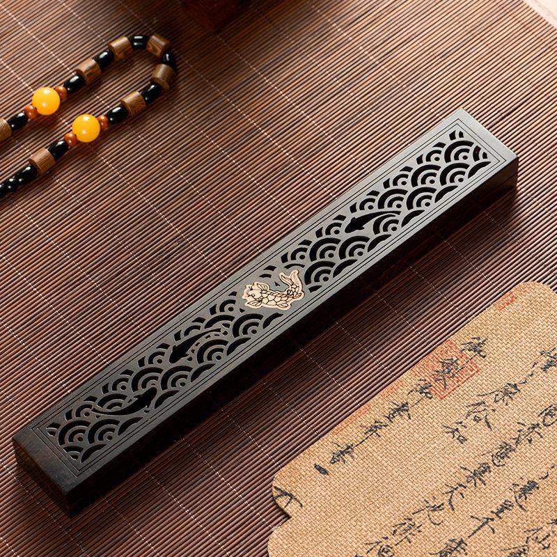 黑檀木酸枝木卧香盒香炉家用室内香薰木质檀香炉沉香线 线香底座,淘宝优惠券,粉丝福利购,淘宝优惠卷