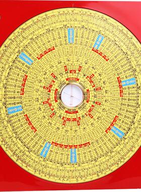 吉善缘 集福堂综合罗盘 罗经指南针 专业测量方位大小罗盘1188