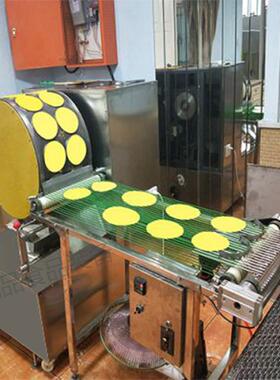新品黄金蛋饺皮机器 电加热商用小型食品厂流水线蛋饺皮机厂家
