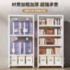 New angle iron hole board shelf sandwich door behind narrow high narrow long bookshelf storage rack sandwich bookshelf