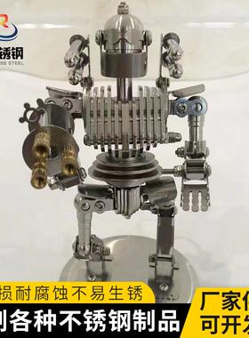 不锈钢办公装饰摆件军迷手工艺术模型金属创意工艺礼品生产厂家