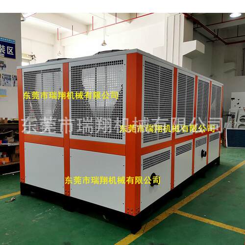 螺杆式风冷冷水机组工业水冷100HP风冷式螺杆冰水机大型制冷设备 - 图1