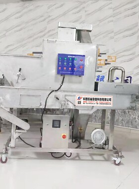 舌头鱼全自动土豆块上浆机潜行式茄盒浸浆机吐司面包上浆机