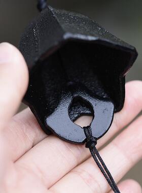 日式铸铁风铃龙胆花简约户外露营小铃铛挂饰庭院家居挂件 治愈系