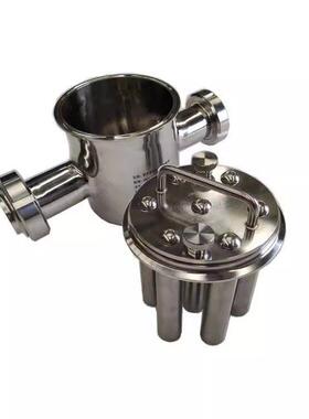 不锈钢磁性过滤器 强磁除铁器 卫生级管道强磁棒DN40（3根磁棒）