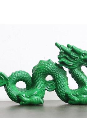 桃木雕青龙摆件可爱招财镇宅旺财原木龙木质十二生肖龙车载工艺品