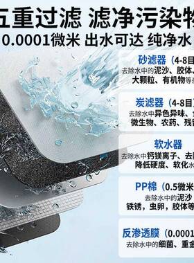 RO反渗透净水器设备地下井水去离子出水直饮纯水机工业净水设备
