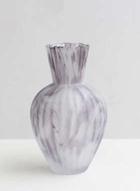 碧轩新品宅寂风彩色哑光手描大肚子落地吊钟瓶批发玄关居家装饰瓶