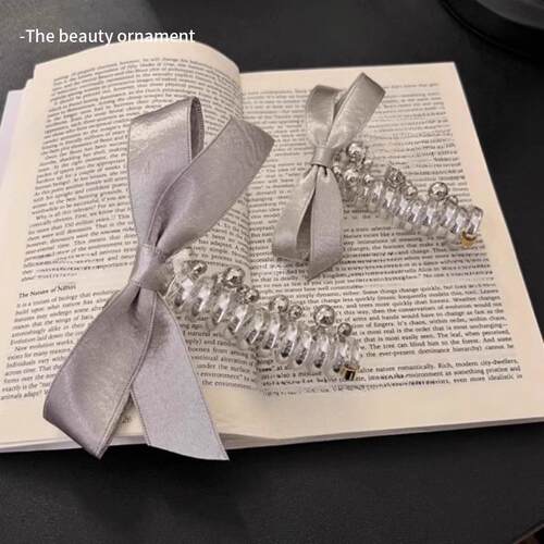 Bow-shaped bead telephone wire hair ties for women, 2024 new - 图2