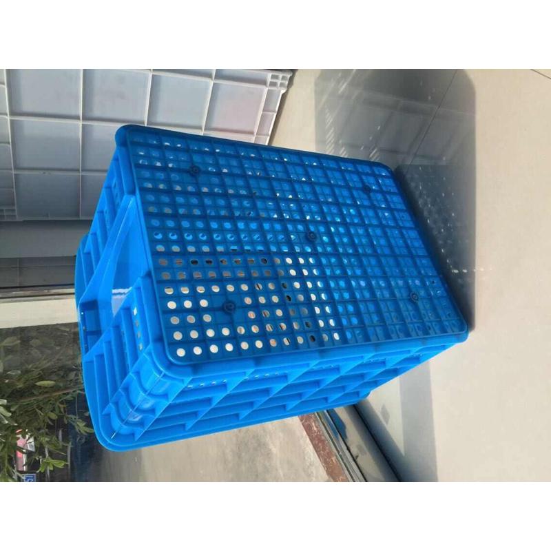 加厚塑料筐框周转箱长方形筐子大号收纳胶框工业胶箱快递匡大框子 - 图1