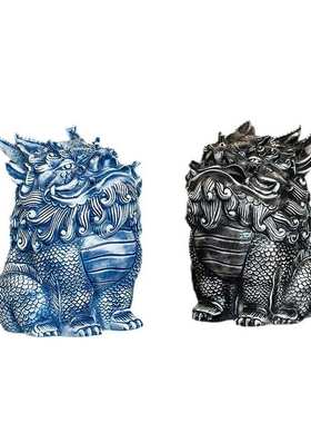 景德镇陶瓷摆件大气貔貅酒柜摆件高级感瓷器工艺品办公室礼品新款