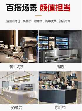 全套304不锈钢前台Ktv奶茶咖啡厅弯吧商业工作台设备定制