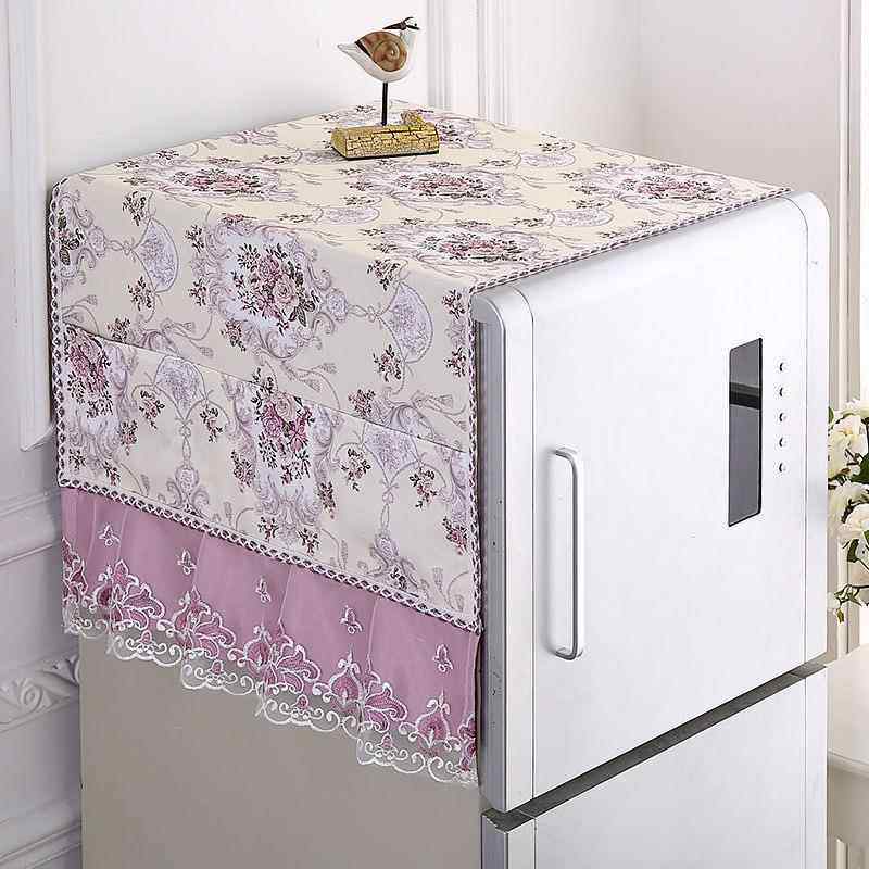 双开门单开门现代冰箱巾盖布简约高档家用洗衣机微波炉防尘盖巾布,淘宝优惠券,粉丝福利购,淘宝优惠卷