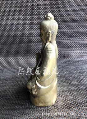 纯铜太白金星铜像摆件风水黄铜太白金星神像家居装饰工艺品