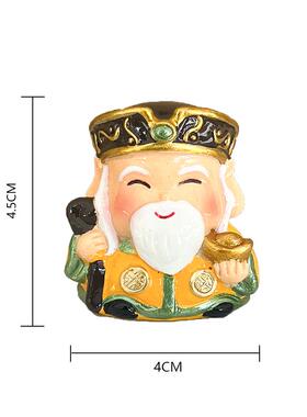欢喜小神仙摆件创意家居办公室桌面财神关公国潮风公仔手办小摆件