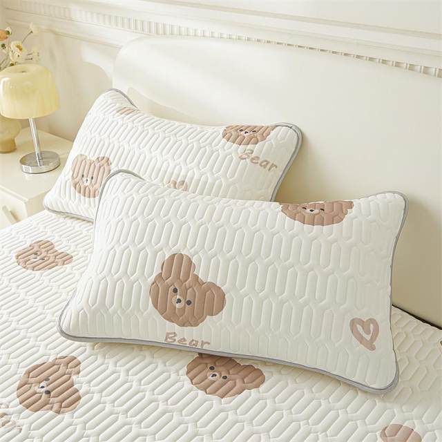 Dormitory bed sheet new latex ice silk cool mat three-piece set small fresh bed cover student single summer cool mat