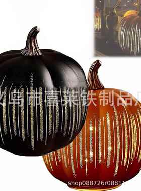 2025新品Twinkle Light Pumpkins 闪闪发光的南瓜万圣节装饰摆件