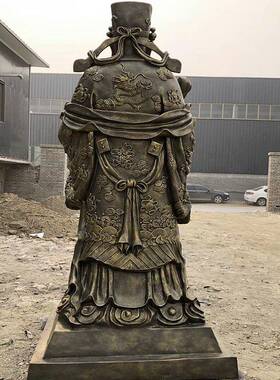 现货玻璃钢人物佛像仿铜树脂彩绘雕像进财佛像人物现货