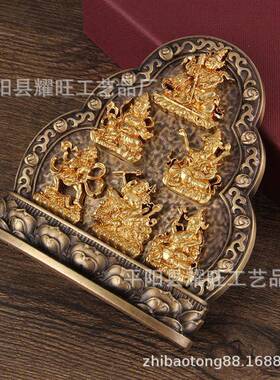 摆件六水纯铜家居客厅玄关摆件供具