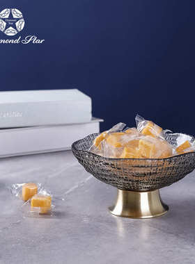高脚水果盘高颜值玻璃果盘简约轻奢ins创意家用盘子托盘装饰摆件