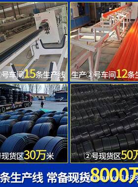 定制PE给水管20/25/32饮用自来水管给水管实壁拖拉HDPE给水管厂家